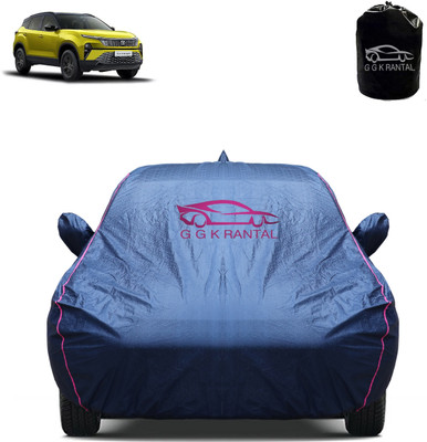 G G K RANTAL Car Cover For Tata Harrier (With Mirror Pockets)(Blue)