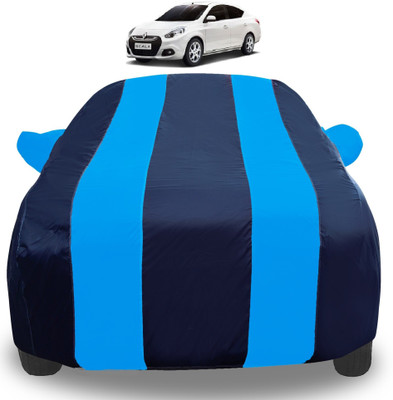 Auto Hub Car Cover For Renault Scala (With Mirror Pockets)(Blue)