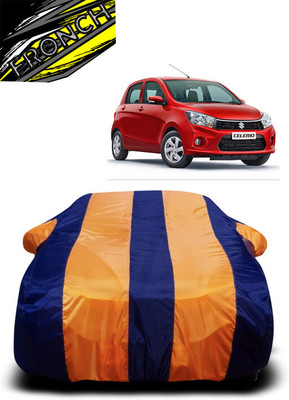 FRONCH Car Cover For Maruti Suzuki CelerioX AMT VXI Option (With Mirror Pockets)(Orange, Blue)