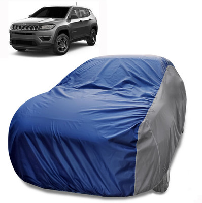 MoTRoX Car Cover For Jeep Compass (Without Mirror Pockets)(Blue, Grey)