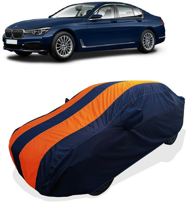 Coxtor Car Cover For BMW 7 Series 740Li DPE Signature Petrol (With Mirror Pockets)(Orange)