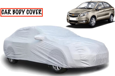 AXLOZ Car Cover For Chevrolet Sail (With Mirror Pockets)(Silver)