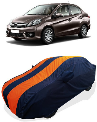 Coxtor Car Cover For Honda Amaze VX CVT i-VTEC (With Mirror Pockets)(Orange)