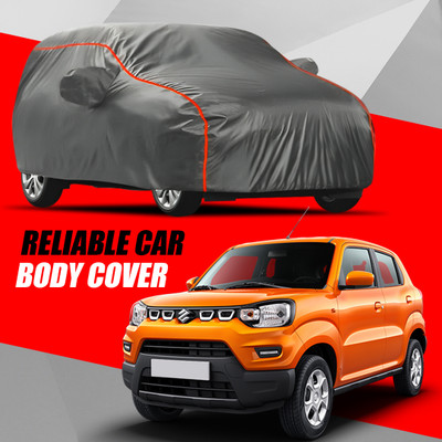 S Shine Max Car Cover For Maruti Suzuki S-Presso (With Mirror Pockets)(Multicolor)