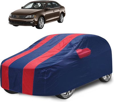 Caronix Car Cover For Volkswagen Jetta (With Mirror Pockets)(Red)