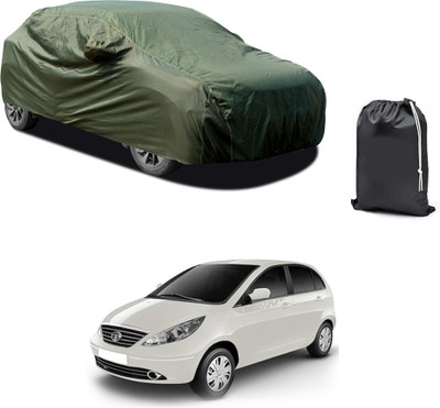 CODOKI Car Cover For Tata Vista Tech (With Mirror Pockets)(Green)