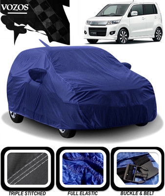 VOZOS Car Cover For Maruti Suzuki WagonR Stingray (With Mirror Pockets)(Blue)
