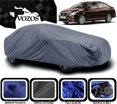 VOZOS Car Cover For Nissan Sunny (With Mirror Pockets)(Grey)