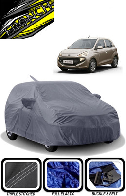 FRONCH Car Cover For Hyundai Santro Xing (With Mirror Pockets)(Grey)