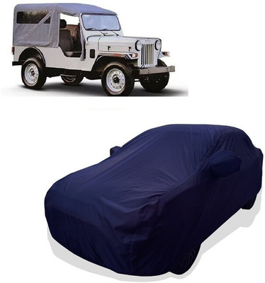 Tricway Car Cover For Mahindra Commander 650 Di (With Mirror Pockets)(Blue)