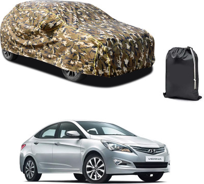 PAGORA Car Cover For Hyundai Fluidic Verna 4S (With Mirror Pockets)(Yellow, For 2019, 2020, 2021, 2022, 2023 Models)