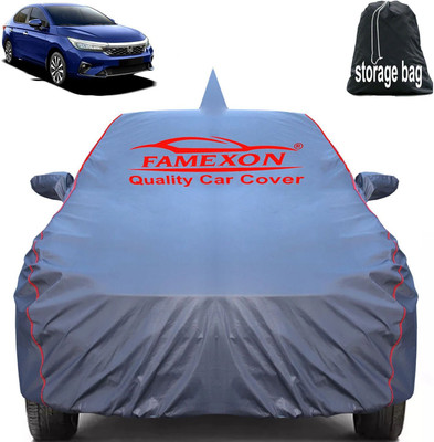 FAMEXON Car Cover For Honda City, City 1.3i, City Facelift, City i-DTEC SV Diesel (With Mirror Pockets)(Grey)