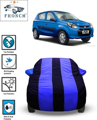 FRONCH Car Cover For Maruti Suzuki, Maruti Alto 800, Alto 800 LX, Alto 800 LXI, Alto 800 STD, Alto 800 VXI, Alto 800 VXI Petrol (With Mirror Pockets)(Blue)