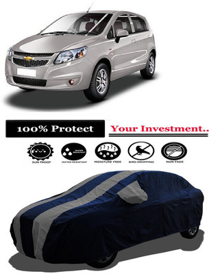 Amexride Car Cover For Chevrolet Uva Split (With Mirror Pockets)(Grey)