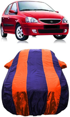 Wegather Car Cover For Tata Indica V2 (With Mirror Pockets)(Orange)