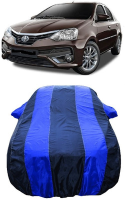 Wegather Car Cover For Toyota Platinum Etios Toyota Platinum Etios 1.4 GXD Diesel (With Mirror Pockets)(Blue)