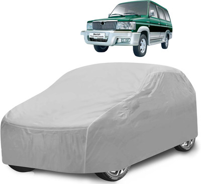 Caronix Car Cover For Toyota Qualis (With Mirror Pockets)(Silver)