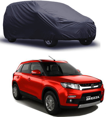 ROYAL AUTO MART Car Cover For Maruti Suzuki Vitara Brezza (Without Mirror Pockets)(Grey)