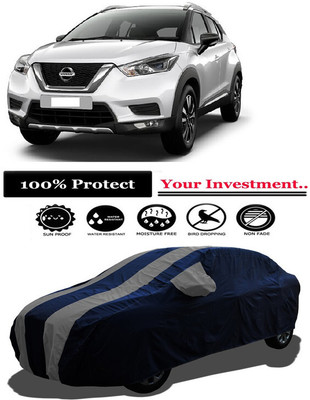 Amexride Car Cover For Nissan Kicks (With Mirror Pockets)(Grey)