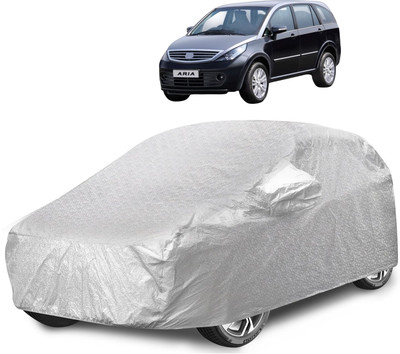 Caronix Car Cover For Tata Aria (With Mirror Pockets)(Silver)