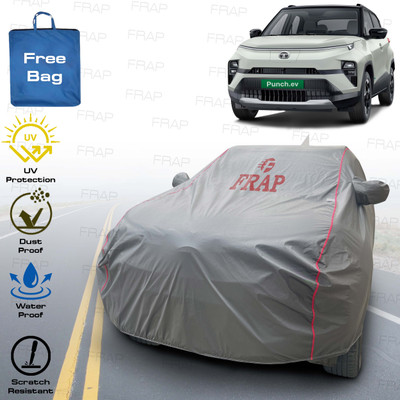 Frap Car Cover For Tata Punch EV, Punch (With Mirror Pockets)(Grey, Red, For 2024 Models)