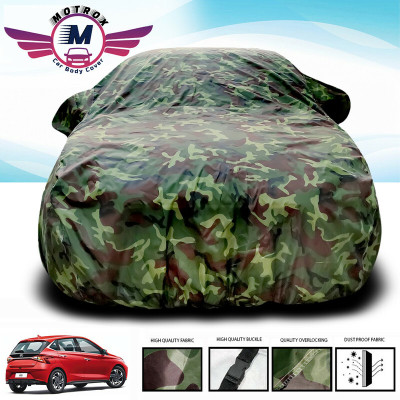 MoTRoX Car Cover For Hyundai Elite i20 (Without Mirror Pockets)(Green)