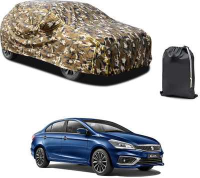 PAGORA Car Cover For Maruti Suzuki Ciaz (With Mirror Pockets)(Yellow, For 2019, 2020, 2021, 2022, 2023 Models)