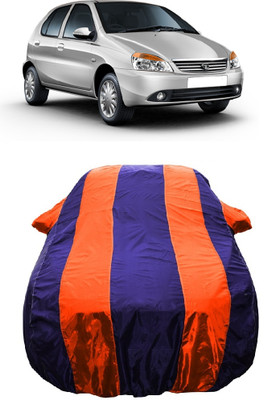 Wegather Car Cover For Tata Indica eV2 (With Mirror Pockets)(Orange)