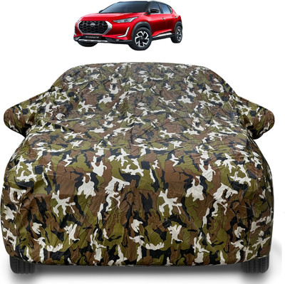 Auto Hub Car Cover For Nissan Magnite (With Mirror Pockets)(Brown)
