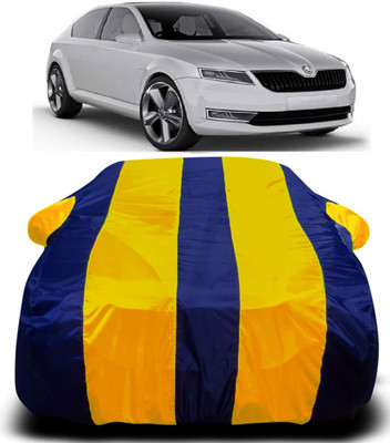 AXLOZ Car Cover For Skoda Laura (With Mirror Pockets)(Multicolor)