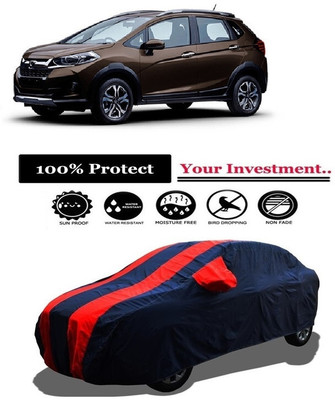 Amexride Car Cover For Honda WRV i-DTEC VX Diesel (With Mirror Pockets)(Red)