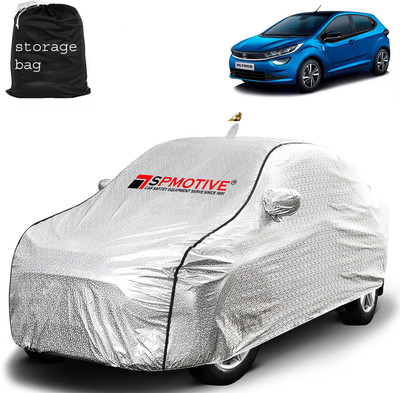 SPMOTIVE Car Cover For Tata Altroz (With Mirror Pockets)(Silver)
