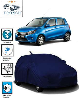 FRONCH Car Cover For Maruti Suzuki Celerio (With Mirror Pockets)(Blue)