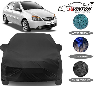 V VINTON Car Cover For Tata Indigo eCS (With Mirror Pockets)(Black)