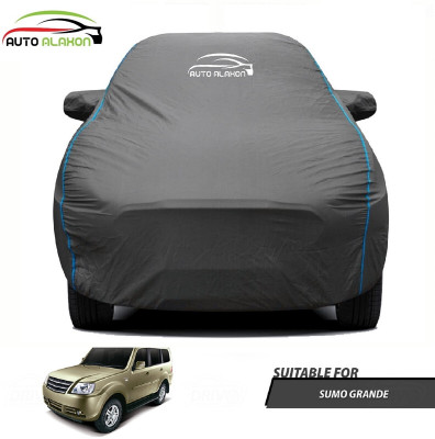 AUTO ALAXON Car Cover For Tata Sumo Grande (With Mirror Pockets)(Black)