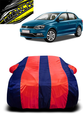 FRONCH Car Cover For Volkswagen Ameo 1.5 TDI Trendline (With Mirror Pockets)(Red, Blue)