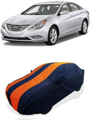 Coxtor Car Cover For Hyundai Sonata Fluidic (With Mirror Pockets)(Orange)