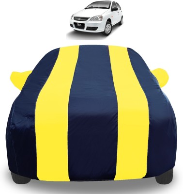 Auto Hub Car Cover For Tata Indica (With Mirror Pockets)(Yellow)