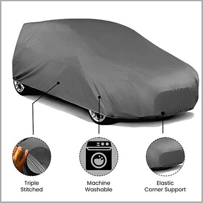 APNEK Car Cover For Maruti BR-V (With Mirror Pockets)(Grey)