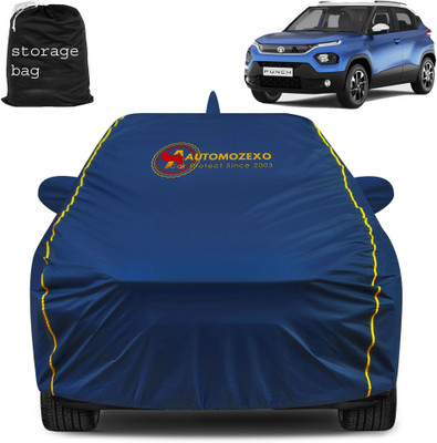 AUTOMOZEXO Car Cover For Tata Punch (With Mirror Pockets)(Blue)