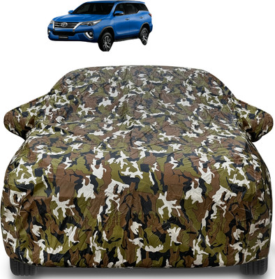 MOCKHE Car Cover For Toyota New Fortuner (With Mirror Pockets)(Brown)