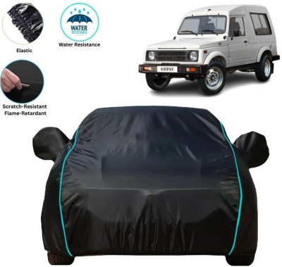 VOLTEMART Car Cover For Maruti Suzuki Gypsy, Universal For Car (With Mirror Pockets)(Black, For 2010, 2011, 2012, 2013, 2014, 2015, 2016, 2017, 2018, 2019, 2020, 2021, 2022, 2023 Models)