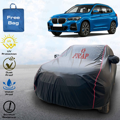 Frap Car Cover For BMW X1 (With Mirror Pockets)(Black, Red)
