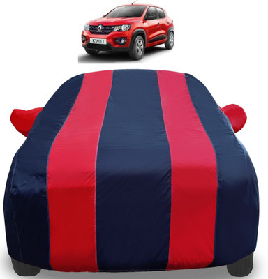 Auto Hub Car Cover For Renault Kwid (With Mirror Pockets)(Red)