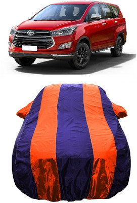 Wegather Car Cover For Toyota Innova Crysta 2.4 GX MT 8 STR Diesel (With Mirror Pockets)(Orange)