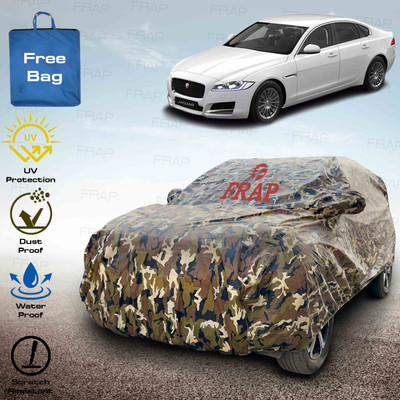 Frap Car Cover For Jaguar XF (With Mirror Pockets)(Multicolor, Red)