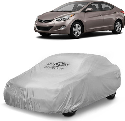 Kingsway Car Cover For Hyundai Elantra (Without Mirror Pockets)(Silver, For 2010, 2011, 2012, 2013, 2014, 2015 Models)