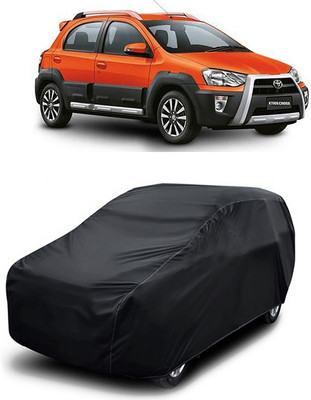 MoTRoX Car Cover For Toyota Etios Cross (Without Mirror Pockets)(Black)