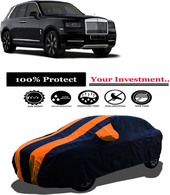 Amexride Car Cover For Rolls Royce Cullinan V12 Petrol (With Mirror Pockets)(Orange)