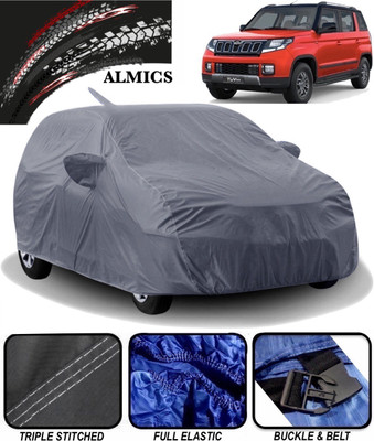 ALMICS Car Cover For Mahindra TUV300 (With Mirror Pockets)(Grey)
